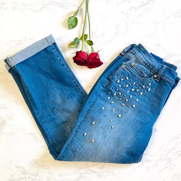 crown and ivy girlfriend jeans